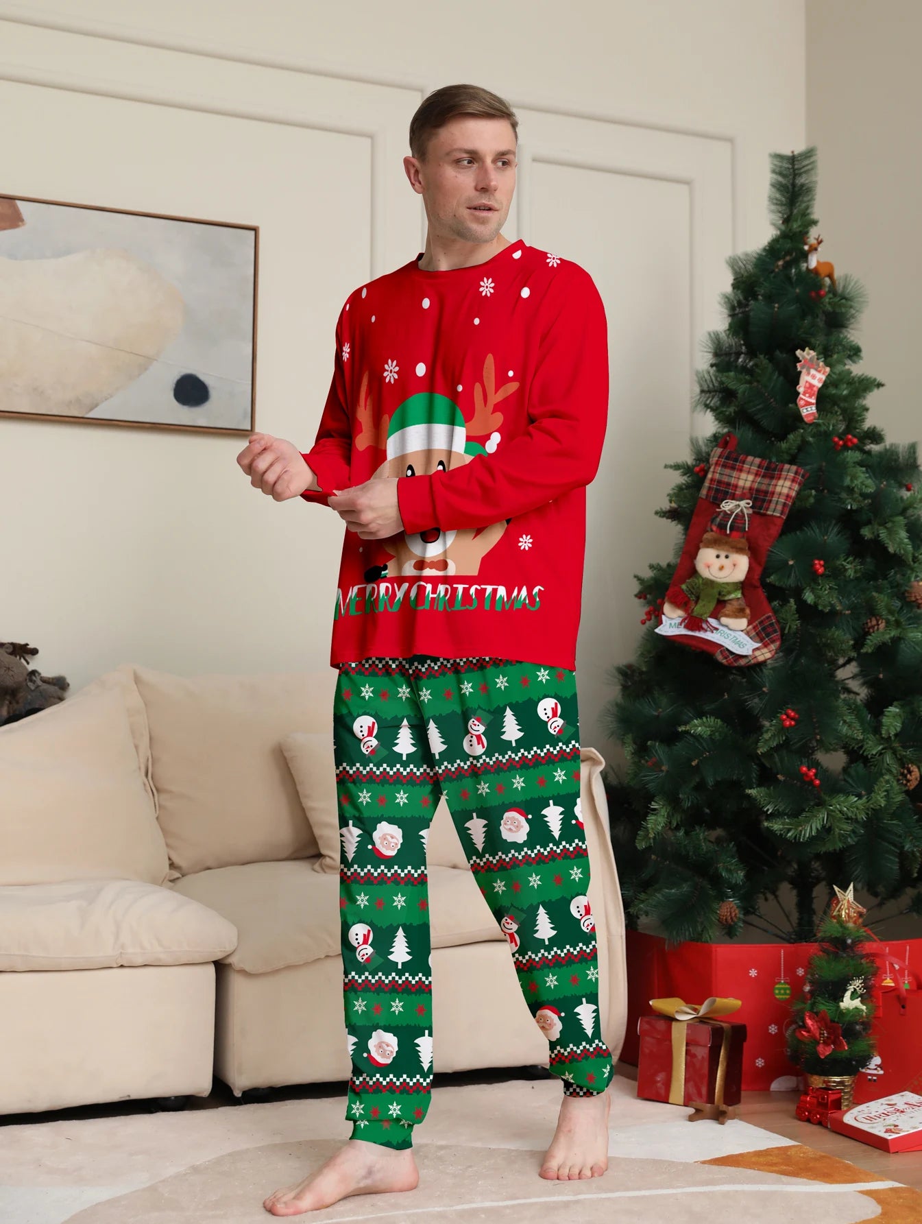 Bellanica - Couples Family Christmas Pajamas