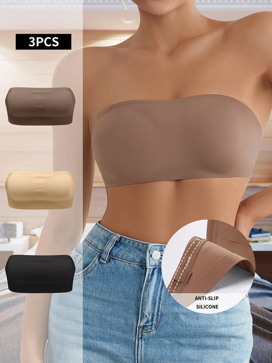 Bellanica - Removable Padded Seamless Strapless Bra