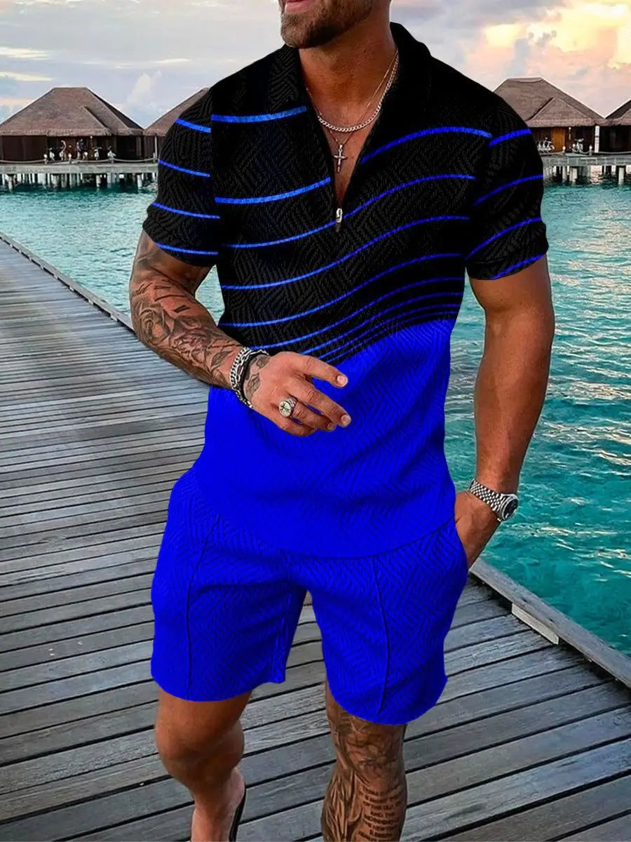 Bellanica - 3D Stripe Men's Summer Set