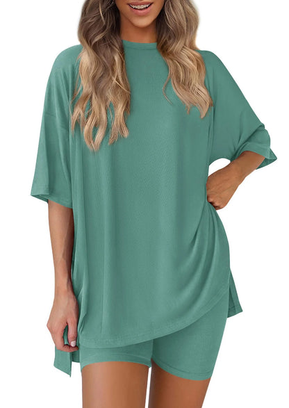 Casual Pocket Shorts Two-Piece Set