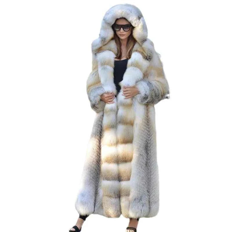 Women’s Long Faux-Fur Coat