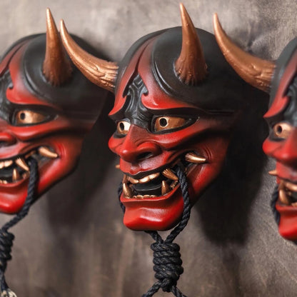 Bellanica - Japanese Hannya Horned Demon Mask