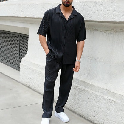 Bellanica - Men's Summer Casual Button Shirt Set
