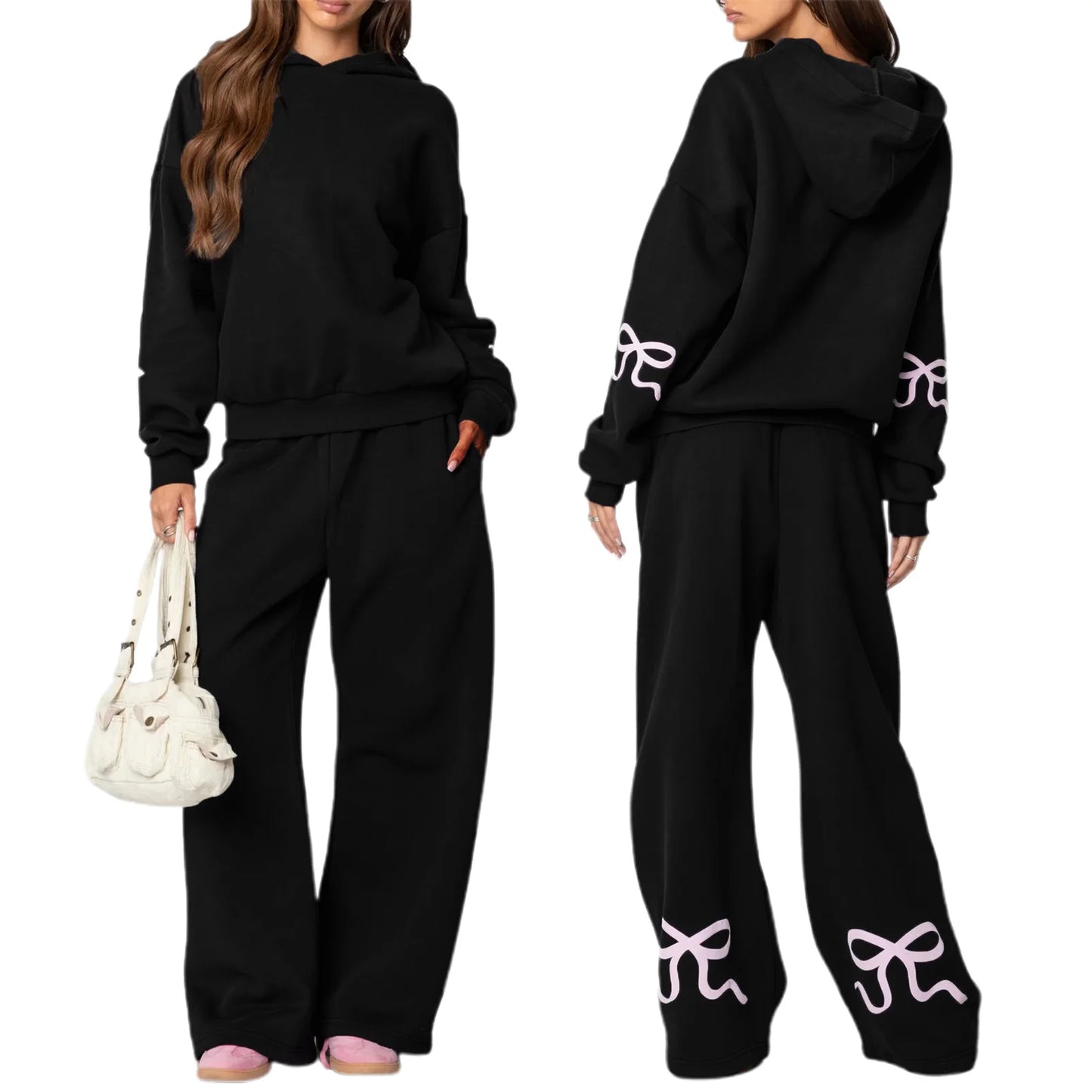 Bellanica - Y2K Bow Hoodie & Pants Set