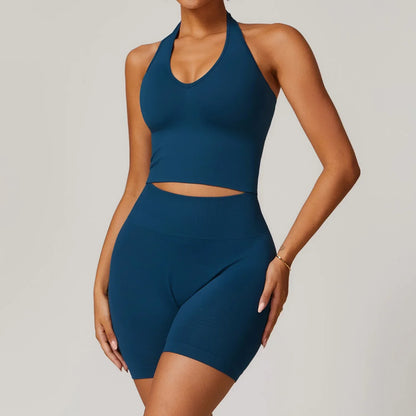 Bellanica - Seamless Ribbed 2-Piece Yoga Set