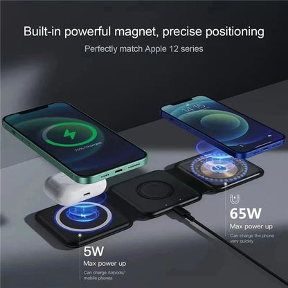 Bellanica -  Magnetic Wireless Charger 3-in-1 Magsafe