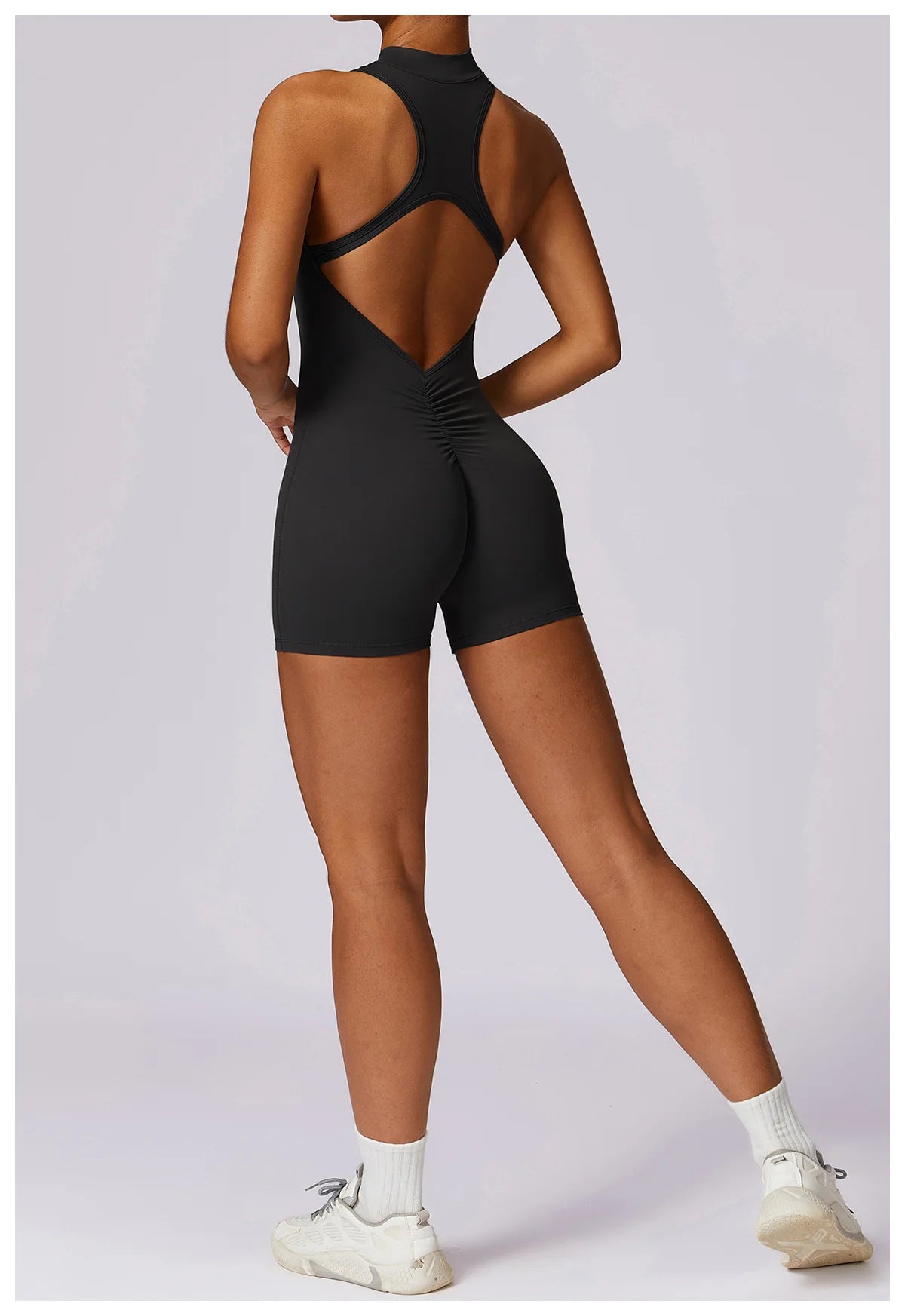 Bellanica - Seamless One-Piece Workout Jumpsuit Set
