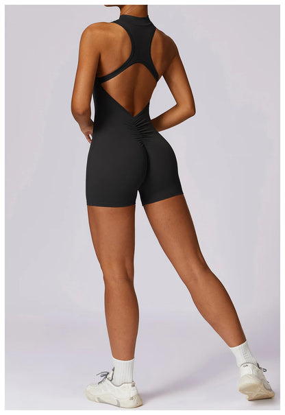 Bellanica - Seamless One-Piece Workout Jumpsuit Set