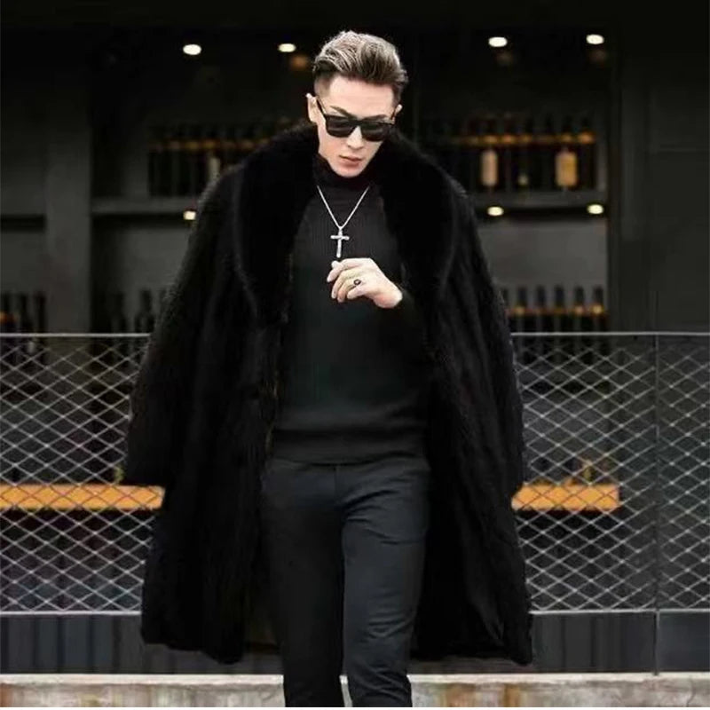 Bellanica - Men’s Long Faux-Fur Coat