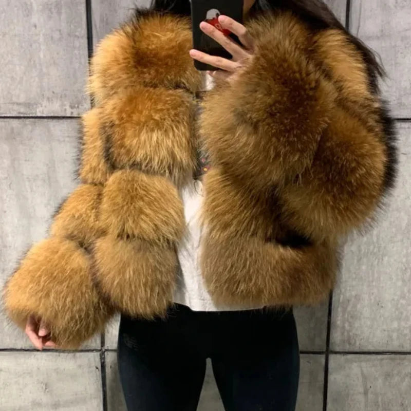 Bellanica - Raccoon Fur Jacket Autumn Winter