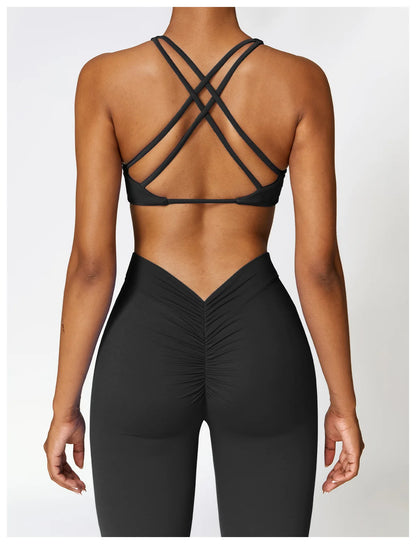 Bellanica - V-Waist Flare Leg Yoga Pants