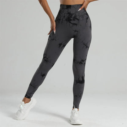 Bellanica - Women’s Tie-Dye Butt-Lifting Yoga Leggings