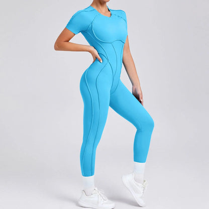 Bellanica - One-piece padded backless slim jumpsuit