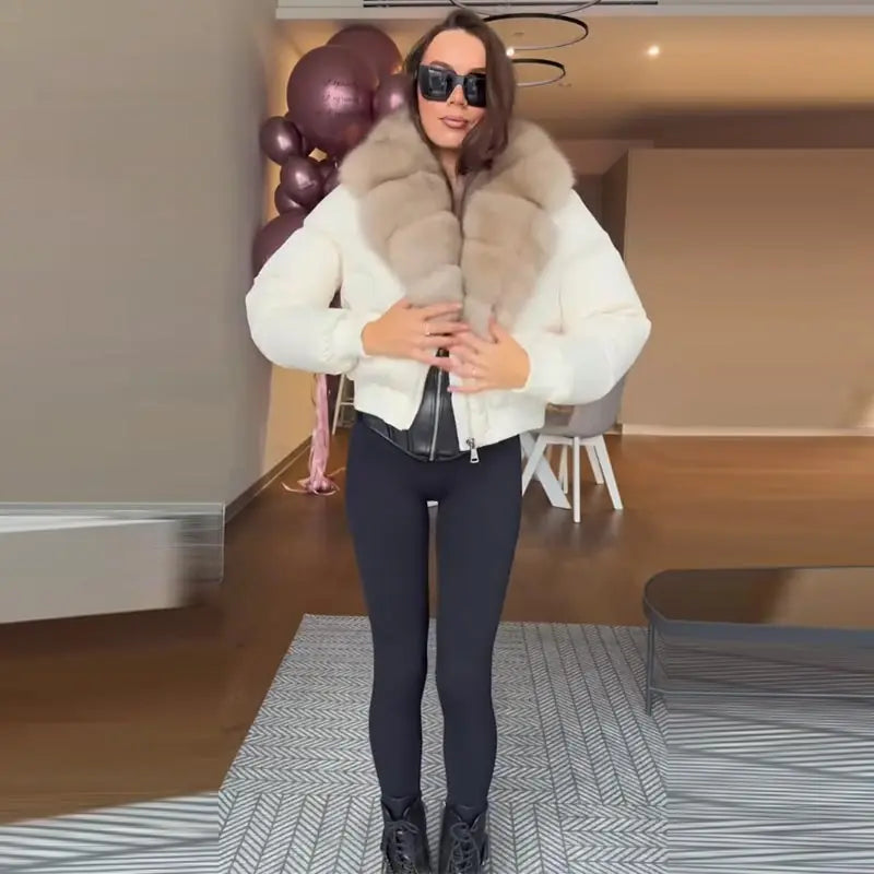 Bellanica - Women's warm belted hooded winter parka