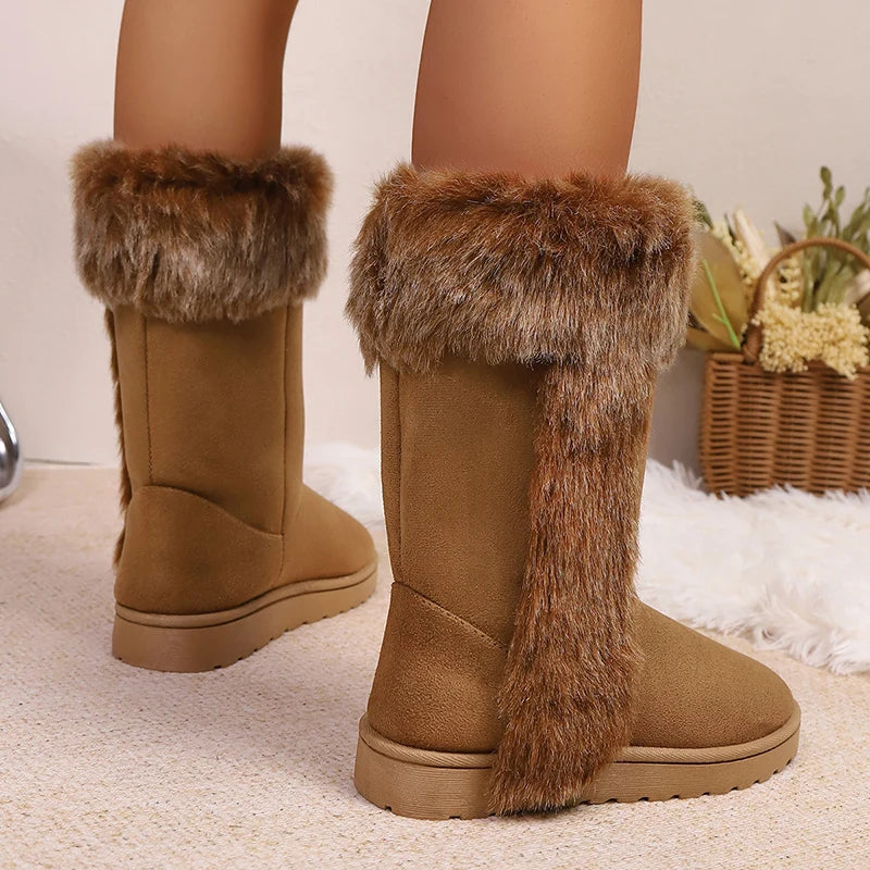 Bellanica - Plush faux fur boots