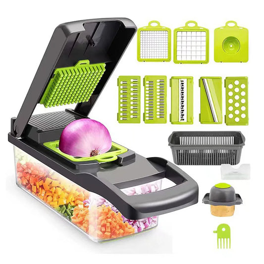 Bellanica - 14-in-1 Stainless Steel Vegetable Chopper & Dicer