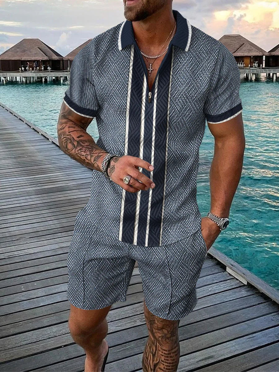 Bellanica - 3D Stripe Men's Summer Set