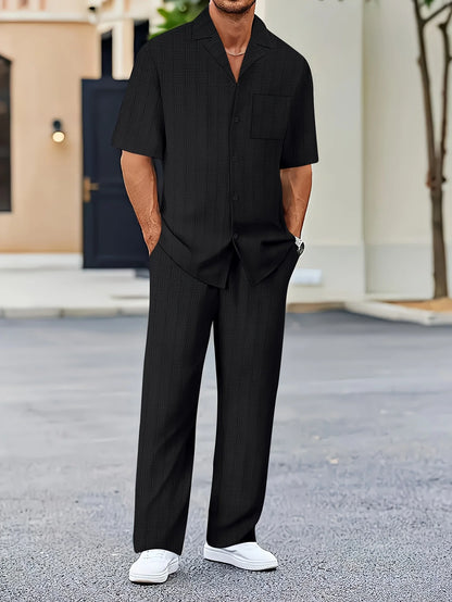 Bellanica - Men's Summer Jacquard Shirt & Pants