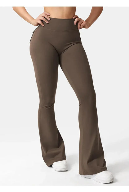 Bellanica - Women Wide-Leg Stretch Yoga Pants with Back Pockets