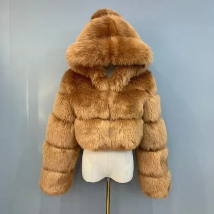 Bellenica - Pink Faux Fur Coat