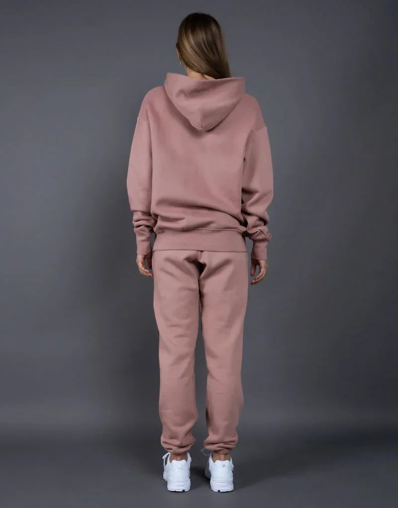 Bellanica - Fleece-Lined Thick Hooded Sweatshirt Set