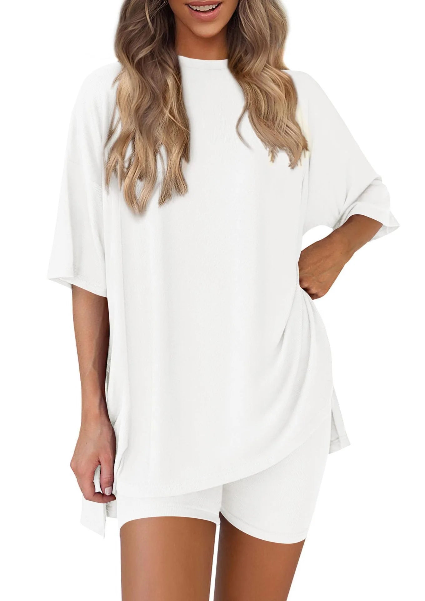 Casual Pocket Shorts Two-Piece Set