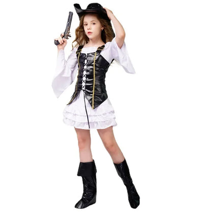 Bellanica - Girls' Pirate Halloween Party Costume