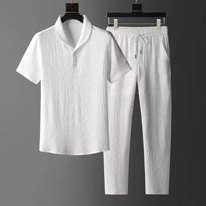 Bellenica - Men's Summer Ice Silk Linen Set