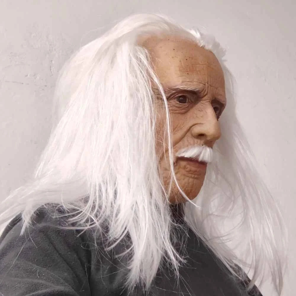 Realistic Full Head Latex Old Man Mask