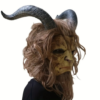 Bellanica - Menacing Goat Mask with Wig