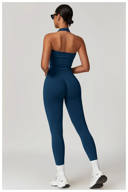 Bellanica - Seamless Ribbed 2-Piece Yoga Set