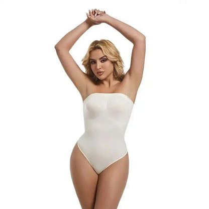 Body gainant sans bretelles et sans couture pour femme - Bellanica
