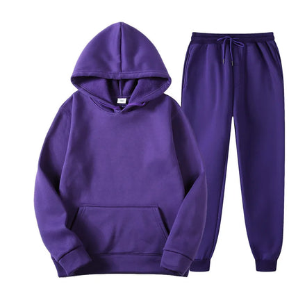 Bellanica - Men’s Solid Hoodie Pants Set