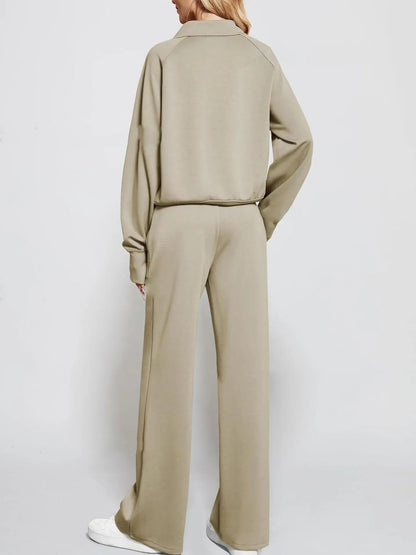 Bellanica - Women's 2-Piece Zipper Sweat Set