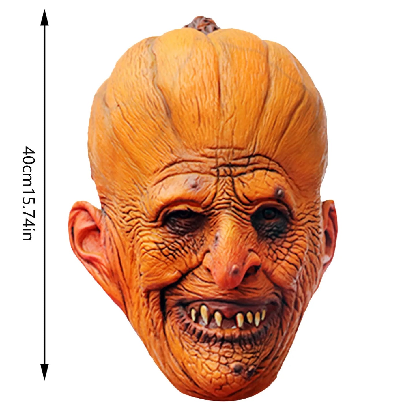 Bellanica - Halloween Pumpkin Head Latex Mask