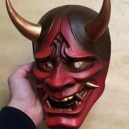 Bellanica - Japanese Hannya Horned Demon Mask