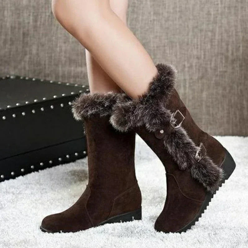 Bellanica - Fur mid-calf boots
