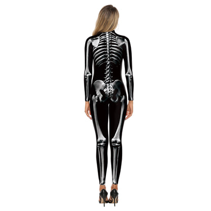 Bellanica - White Skeleton Halloween Cosplay Bodysuit