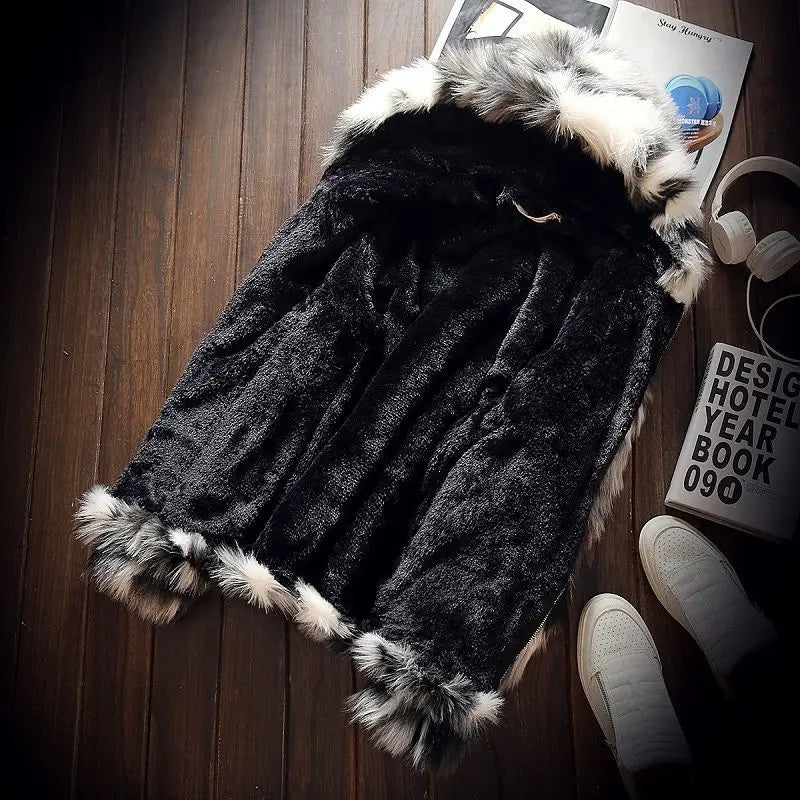 Bellanica - Men’s Hip-Hop Faux-Fur Coat