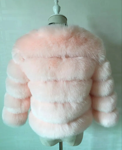 Bellanica - Faux Fur Women Coats Solid
