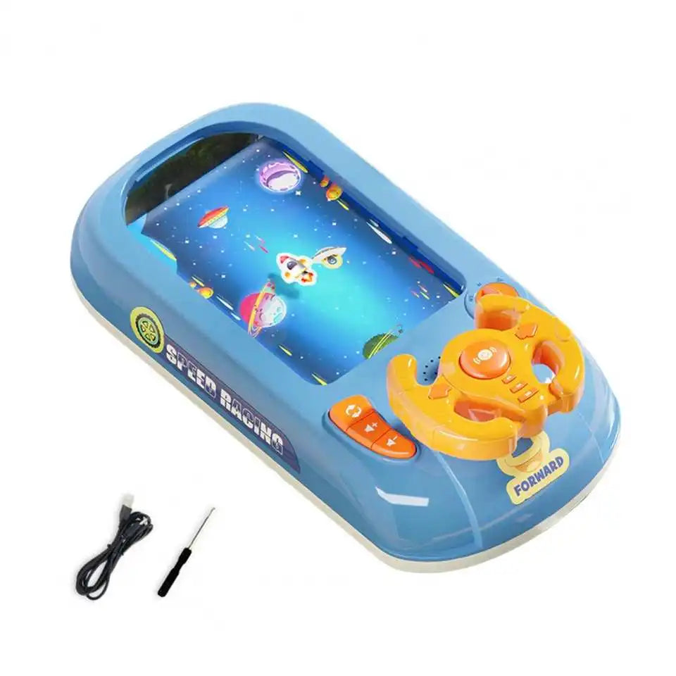 Bellanica - Simulateur de conduite à volant, jouet éducatif 