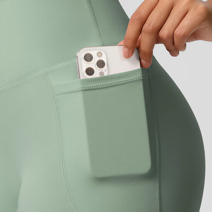 Bellanica - High-waist pocketed squat-proof shorts