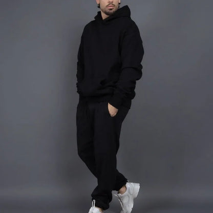 Bellanica - Fleece-Lined Thick Hooded Sweatshirt Set