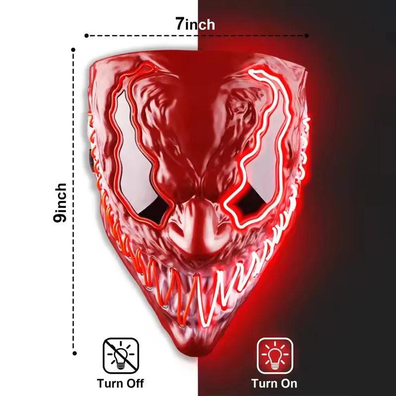 Bellenica - LED Venom Mask – Halloween Cosplay