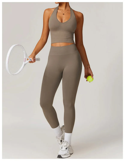 Bellanica - Seamless Ribbed 2-Piece Yoga Set
