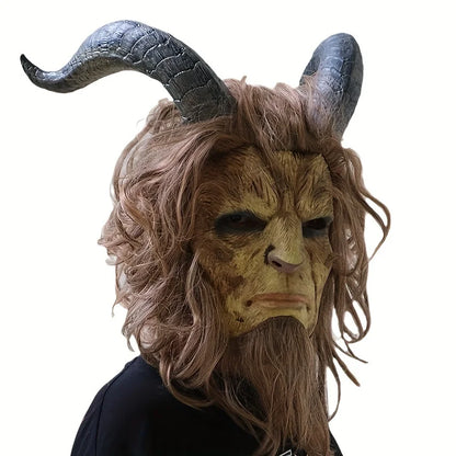Bellanica - Menacing Goat Mask with Wig