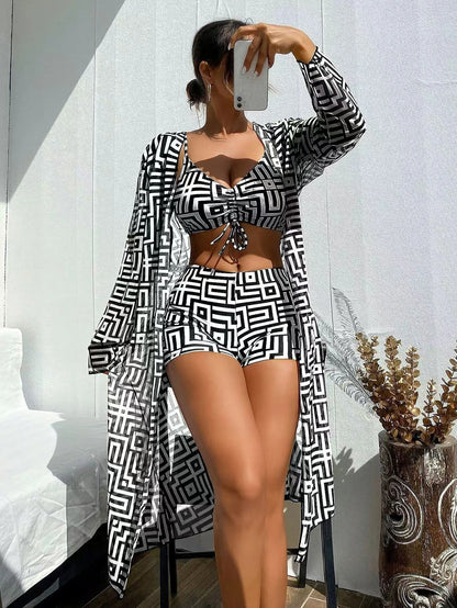 Bellanica - Vela 3-Piece Blue Bikini Set