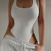 Sleeveless Sexy Knit Off-Shoulder Bodysuit