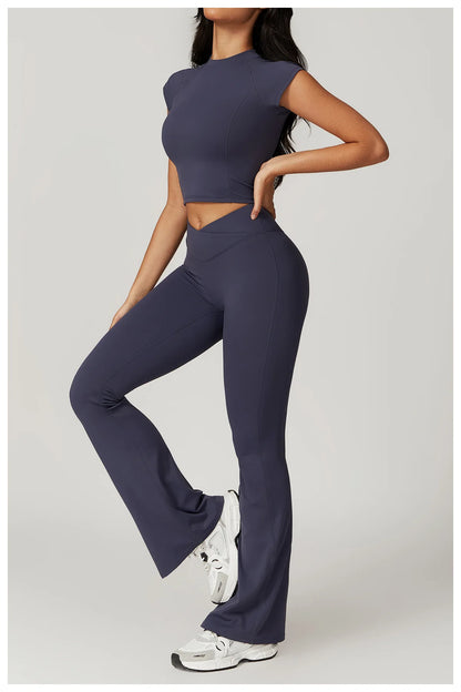 Bellanica - 2-Piece Crop Top Leggings Set