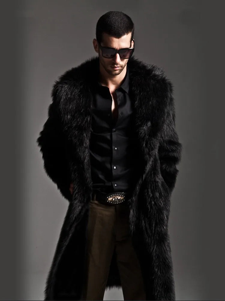 Bellanica - Men's Faux Fur Overcoat